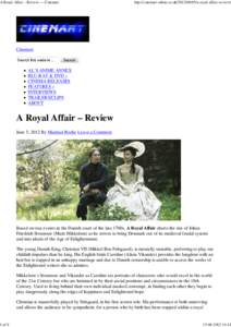 A Royal Affair – Review — Cinemart