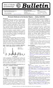 Pertussis Outbreak in the Interior Region ― Alaska, Fall 2014