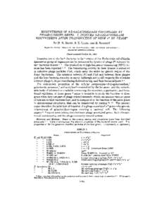 BIOSYNTHESIS OF /3-D-GALACTOSIDASE CONTROLLED BY PHAGE-CARRIED GENES. I. INDUCED /3-D-GALACTOSIDASE BIOSYNTHESIS AFTER TRANSDUCTION OF GENE z+ BY PHAGE* BY H. R. REVEL, MASSACHUf3ETTS