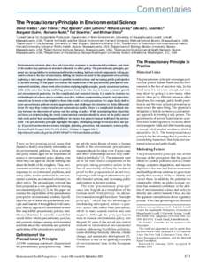 European Union law / Precautionary principle / United Nations Framework Convention on Climate Change / Risk assessment / Environmental policy of the United States / Uncertainty / Endocrine disruptor / Phthalate / Environmental health / Risk / Ethics / Health