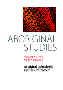 Aboriginal technologies and the environment – Stage 5 Support Material