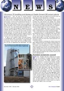 N  E W S Chromium VI handling and dosing at Castle Cement UK cement plants