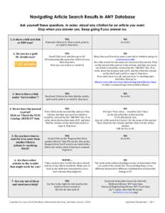    Navigating Article Search Results in ANY Database    