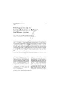 Psychiatric diagnosis / RTT / Abnormal psychology / Anxiety disorders / Emotions / Amygdala / Social anxiety disorder / Fear / Anxiety / Phobia / Generalized anxiety disorder / Panic disorder