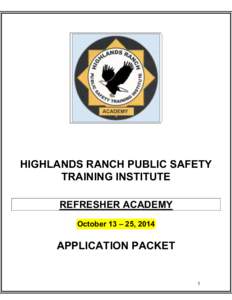 Highlands Ranch Public Safety Training Institute