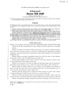 Item C 76th OREGON LEGISLATIVE ASSEMBLY[removed]Regular Session B-Engrossed  House Bill 2328