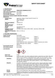 SAFETY DATA SHEET  1. Identification Product identifier  PENNCHEM 97 MEMBRANE PART B