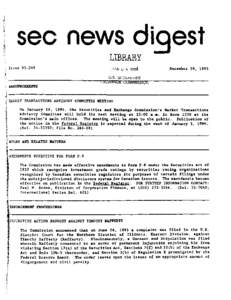SEC News Digest, [removed]