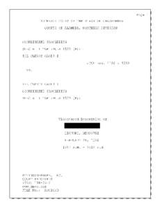 Page 1 SUPERIOR COURT OF THE STATE OF CALIFORNIA COUNTY OF ALAMEDA, NORTHERN DIVISION COORDINATED PROCEEDING SPECIAL TITLE (RULE[removed]B))