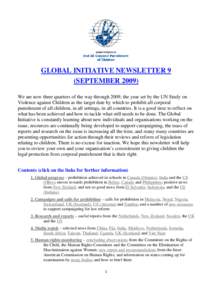 GLOBAL INITIATIVE NEWSLETTER 3 (JUNE 2008)