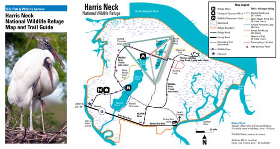U.S. Fish & Wildlife Service  Harris Neck National Wildlife Refuge Map and Trail Guide
