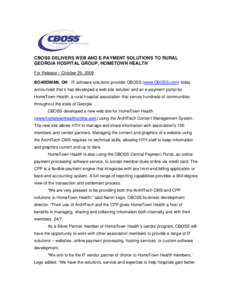 CBOSS Corporation / Workflow / Business