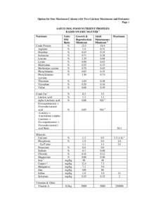 Microsoft Word - Appendix Item A Corrections to Max Ca Levels Single Column Option