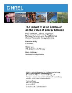 The Impact of Wind and Solar on the Value of Energy Storage