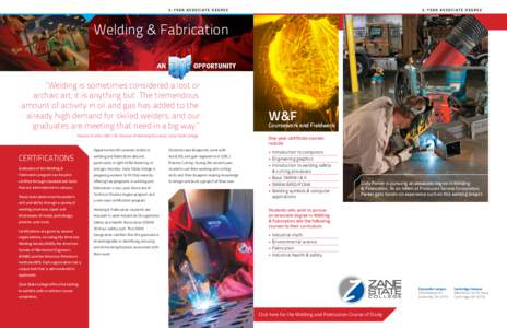 2-year Associate Degree  2-year Associate Degree Welding & Fabrication