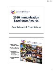 2010 Immunization Excellence Awards