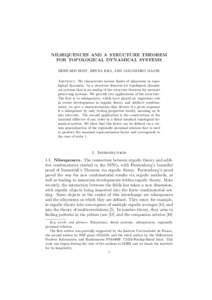 NILSEQUENCES AND A STRUCTURE THEOREM FOR TOPOLOGICAL DYNAMICAL SYSTEMS BERNARD HOST, BRYNA KRA, AND ALEJANDRO MAASS Abstract. We characterize inverse limits of nilsystems in topological dynamics, via a structure theorem 