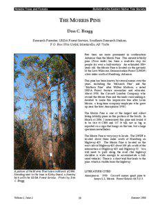 Notable Trees and Forests  Bulletin of the Eastern Native Tree Society.