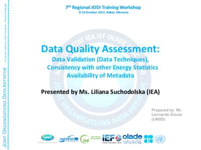 Sampling / Data quality / Political geography / International relations / Earth / Survey methodology / Morocco / Quality assurance