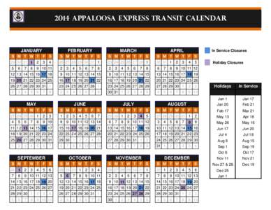 Copy of 2014 Transit Calendar.xls