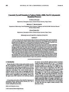 Vortices / Eyewall replacement cycle / Eye / Tropical cyclone / Planetary boundary layer / Boundary layer / Rain / Meteorology / Atmospheric sciences / Fluid dynamics