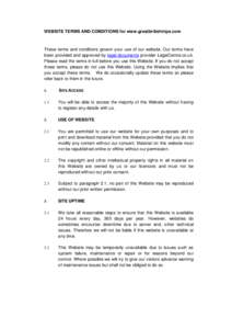 WEBSITE TERMS AND CONDITIONS for www.greatbritishtrips.com  These terms and conditions govern your use of our website. Our terms have been provided and approved by legal documents provider LegalCentre.co.uk. Please read 