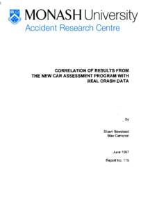 Road transport / Crash test / Automobile safety / Crashworthiness / National Highway Traffic Safety Administration / Traffic collision / Euro NCAP / NCAP / Transport / Land transport / Car safety