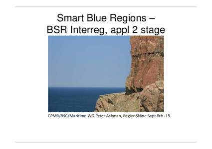 Interreg / Draft:The European Union Strategy for the Baltic Sea Region / Euroregion Baltic