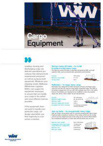 Cargo Equipment Loading, stowing and