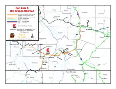 RailAmerica / San Luis and Rio Grande Railroad / Antonito /  Colorado / Rio Grande Scenic Railroad / BNSF Railway / Alamosa /  Colorado / Denver and Rio Grande Western Railroad / Alamosa-Durango Line / Rail transportation in the United States / Transportation in the United States / Transportation in North America