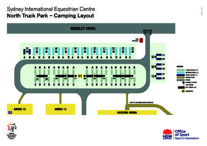 19082014_21872  Sydney International Equestrian Centre North Truck Park – Camping Layout HORSLEY DRIVE