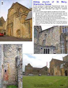 Anglo-Saxon architecture / Counties of England / Cheshire / Chester Cathedral / Diocese of Chester / Milborne Port / English Gothic architecture / Norman architecture / Architectural history