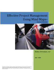 Effective Project Management Using Mind Maps - Seminar Handout
