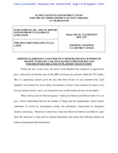 New Brunswick /  New Jersey / Ethicon Inc. / False Claims Act / Ted Frank / Economy of the United States / 2nd millennium / United States / Johnson & Johnson / Centocor / Dow Jones Industrial Average