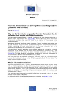 Public economics / Finance / Financial transaction tax / European Union financial transaction tax / Robin Hood tax / International taxation / Taxation / Economics