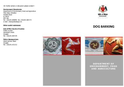 Dog Barking leaflet - Jan 2013