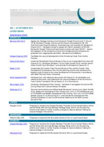 483 | 23 OCTOBER 2014 LATEST NEWS Amendments Online APPROVALS Banyule C94 Part 2