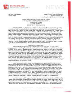 For Immediate Release April 22, 2009