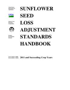 Sunflower Loss Adjustment Standards Handbook