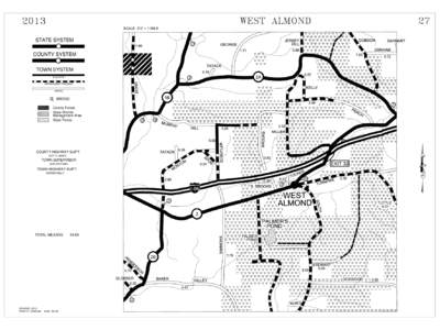 STATE SYSTEM COUNTY SYSTEM TOWN SYSTEM BLACKTOP IMPROVEMENT PROGRAM GRAVEL