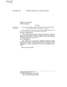 119 STAT[removed]PUBLIC LAW 109–16—JUNE 29, 2005 Public Law 109–16 109th Congress