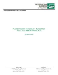 Microsoft Word - FCLA[removed]Legislative Funding Report - Final ISF Report - October 29.doc