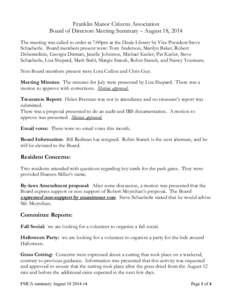 Microsoft Word - FMCA summary Augustv4