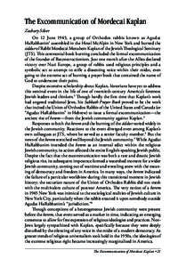 Conservative Judaism / American Jewish University / Mordecai Kaplan / Pantheists / Union of Orthodox Rabbis / Siddur / Orthodox Union / Eugene Kohn / Rabbi / Religion / Jewish religious movements / Judaism