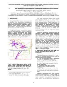 11th Symposium on Integrated Observing and Assimilation Systems for the Atmosphere, Oceans, and Land Surface (IOAS-AOLS), January 2007, San Antonio, TX, Amer. Meteor. Soc[removed]TAMDAR impact experiment results for R