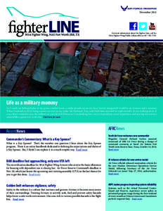 November[removed]For more information about the Fighter Line, call the 301st Fighter Wing Public Affairs office at[removed]Life as a military mommy