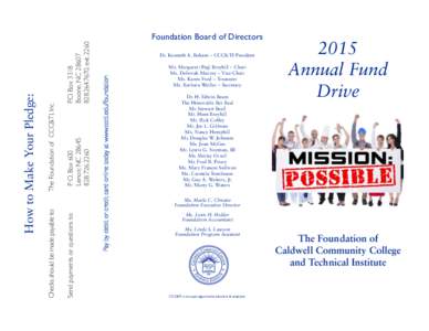 Foundation AFD brochure 2015