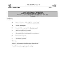 Sustainability / Environment / Carbon finance / Hydroelectricity / Climate change / Emissions reduction / Electricity sector in Mexico / United Nations Framework Convention on Climate Change / Clean Development Mechanism / Climate change mitigation