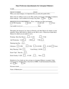 Microsoft Word[removed]EMHC Mass Preference Sheet