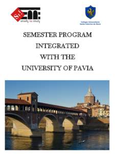 SEMESTER PROGRAM INTEGRATED WITH THE UNIVERSITY OF PAVIA	
    Study in Italy organizes fully integrated semester